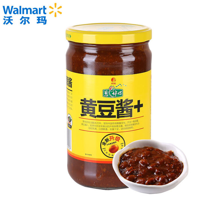 沃尔玛欣和葱伴侣酱黄豆酱酱汁黄豆酱718g