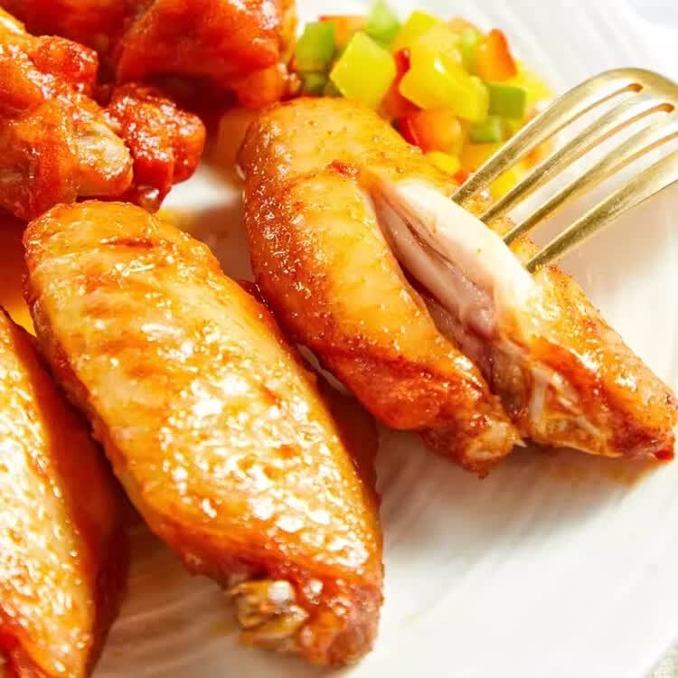 泰森（Tyson）鸡翅中 净重2斤1袋 冷冻 炸鸡翅 卤鸡翅 卤味烧烤 生鲜食材 菜管家商品