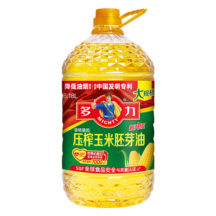 多力经典压榨玉米油6.18L非转基因食用油 菜管家商品