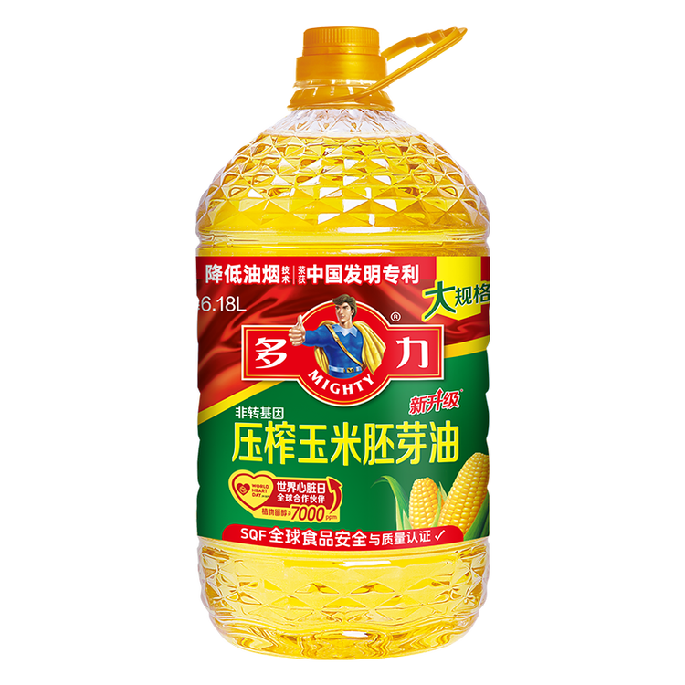 多力经典压榨玉米油6.18L非转基因食用油 菜管家商品