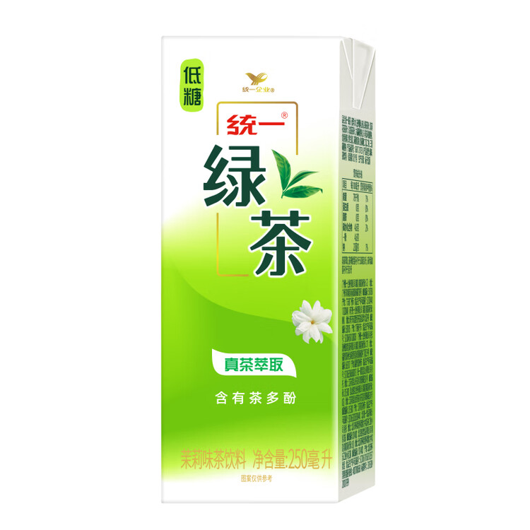 统一 绿茶 250ml*24盒/箱 茶饮料 整箱装 （新旧包装随机发货） 菜管家商品