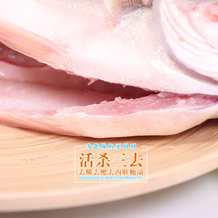 仙泉湖三去斑点尾鲈鱼 500g*1条 净膛冷冻肉厚刺少 海鲜水产食材 菜管家商品