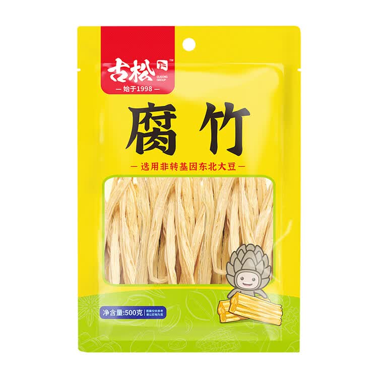 古松干货腐竹250g 手工黄豆制品 火锅凉拌豆皮腐皮 始于1998 菜管家商品