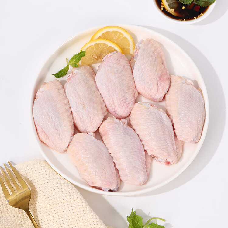华都食品生鲜鸡翅中2斤（20个左右） 炸鸡可乐鸡翅 奥尔良鸡翅 烧烤食材 菜管家商品