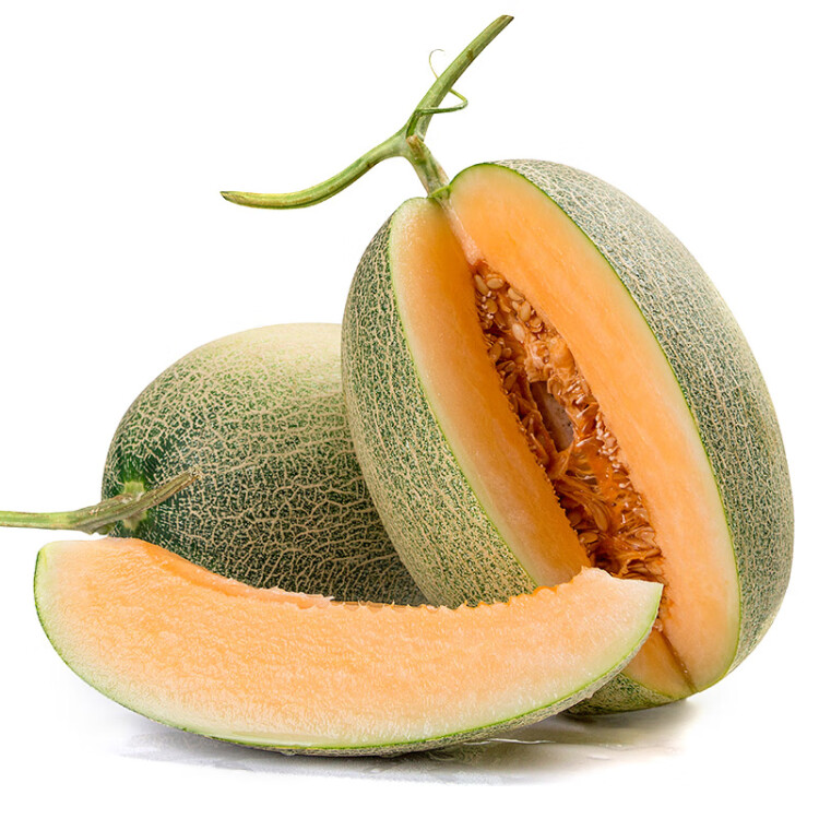 京鮮生 哈密瓜西州蜜瓜 2粒 單果1.25kg以上 凈重2.5kg生鮮水果