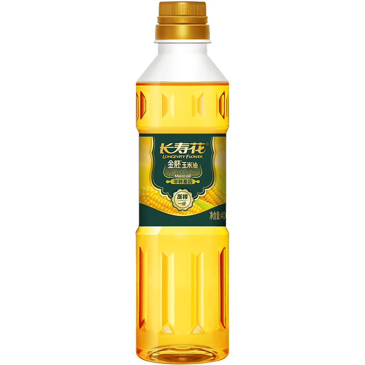 长寿花金胚玉米油 400ml 非转基因压榨一级 烘焙用油 家用食用油 粮油 菜管家商品