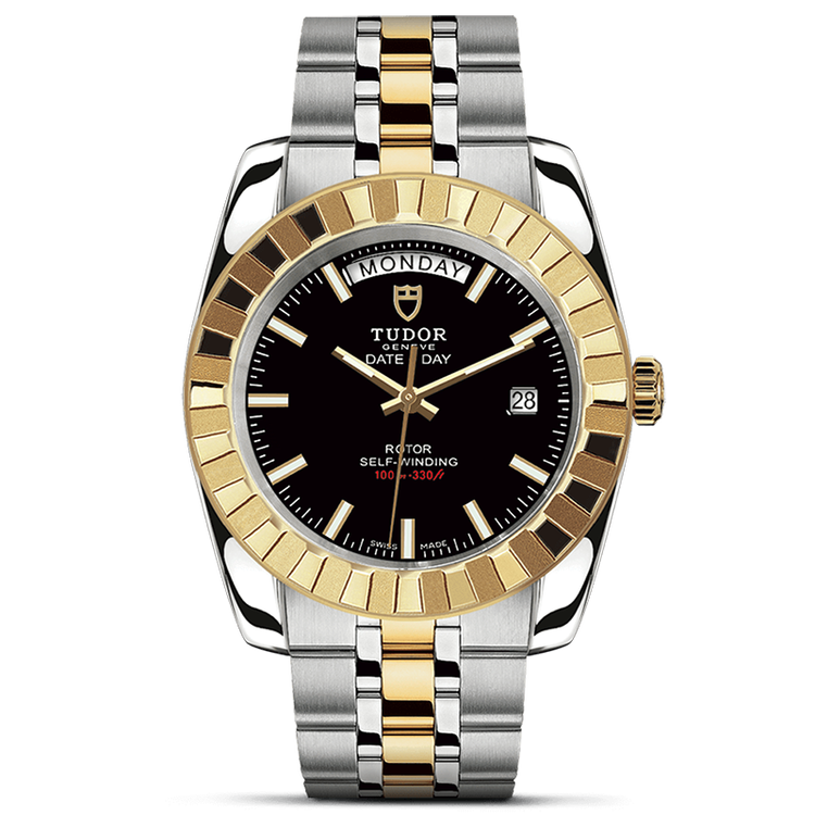 二手95新帝舵经典系列精钢18k黄金自动机械男表m230130019奢侈品腕表