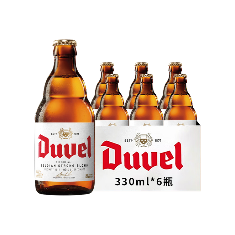 督威黄金啤酒330ml*6瓶 比利时进口精酿金奖啤酒聚会尝鲜微醺 菜管家商品