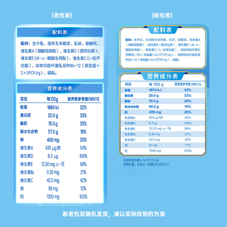 伊利欣活 中老年营养奶粉 中老年奶粉  益生菌营养品 高钙高蛋白 400g