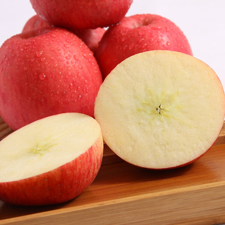 京鲜生 陕西洛川苹果红富士5kg 单果200-260g 新鲜水果