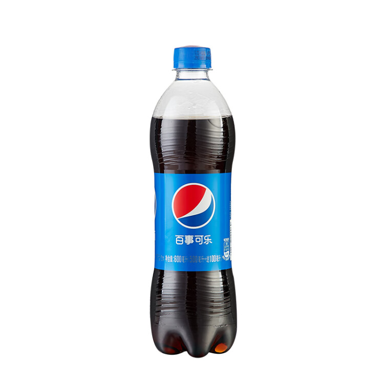 百事可乐 Pepsi 汽水碳酸饮料 600ml*24瓶 整箱装 上海百事可乐出品 光明服务菜管家商品 