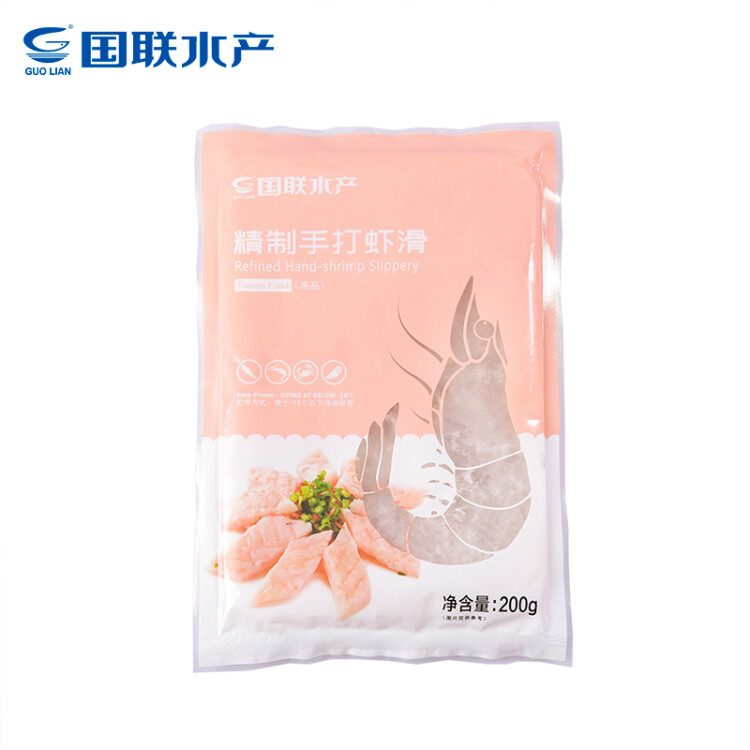 GUO LIAN国联 鲜虾滑 150g 火锅丸子 关东煮 早餐半成品 预制菜 光明服务菜管家商品