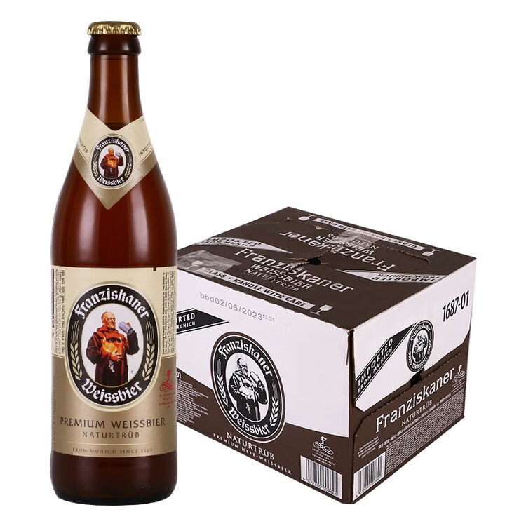 Franziskaner范佳乐德国风味白啤酒 教士白啤500*20瓶8.24到期【图片 价格 品牌 评论】-京东