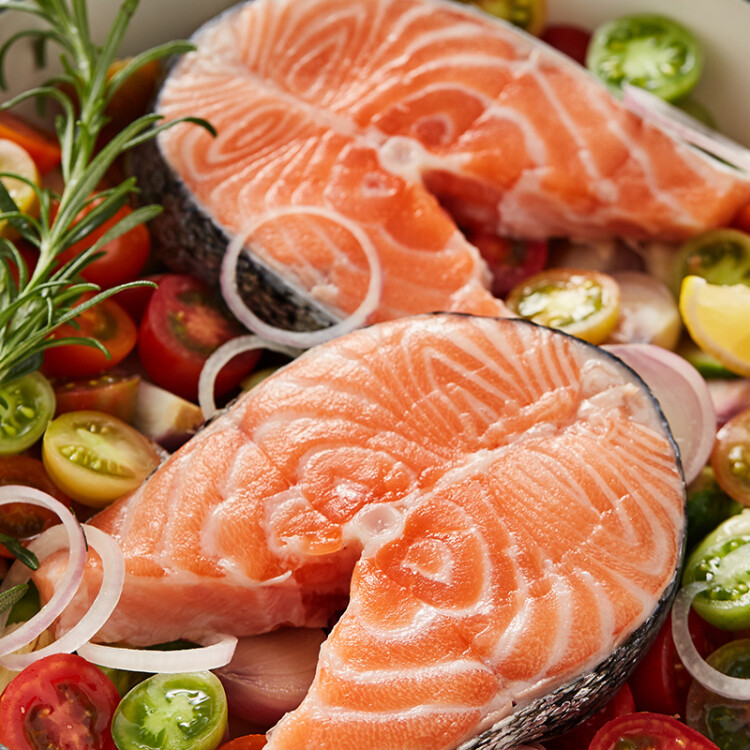美威 冷冻智利轮切三文鱼排400g大西洋鲑BAP认证 生鲜鱼类 海鲜水产 光明服务菜管家商品 