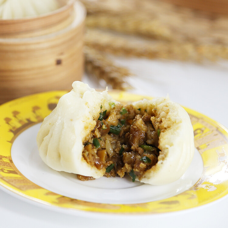 狗不理 手工酱肉包 560g 16个 包子面点 速冻早餐 早点 早茶点心 馒头 菜管家商品