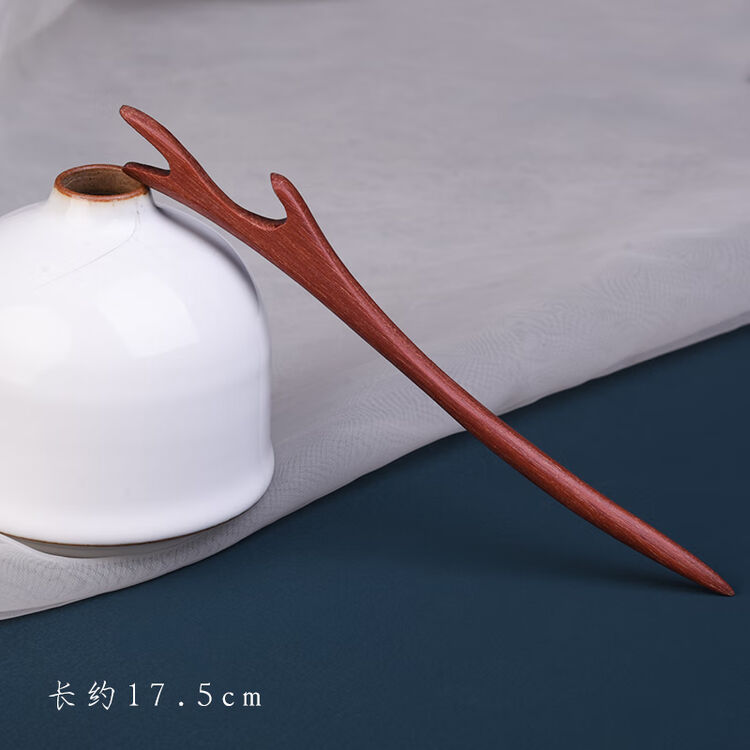红檀木发簪古风簪子木质发钗绿檀木簪盘发木簪日常旗袍茶服配饰女 红檀-龙角【图片 价格 品牌 评论】-京东