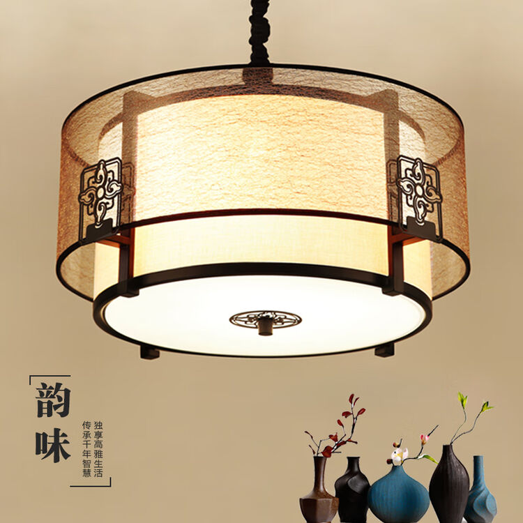 西格良 新中式吊灯餐厅灯仿古中国风书房卧室灯客厅酒店别墅吧台灯具 50CM+送优质LED光源 吊灯款【图片 价格 品牌 评论】-京东