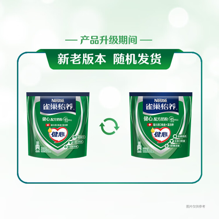 雀巢（Nestle）怡養(yǎng)健心魚油中老年奶粉400g高鈣成人奶粉 送禮送長輩 菜管家商品