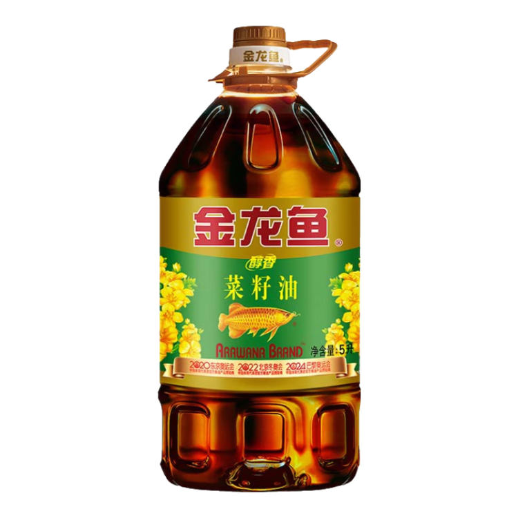 金龍魚(yú) 食用油醇香（純香）菜籽油5L （新老包裝交替發(fā)貨） 光明服務(wù)菜管家商品