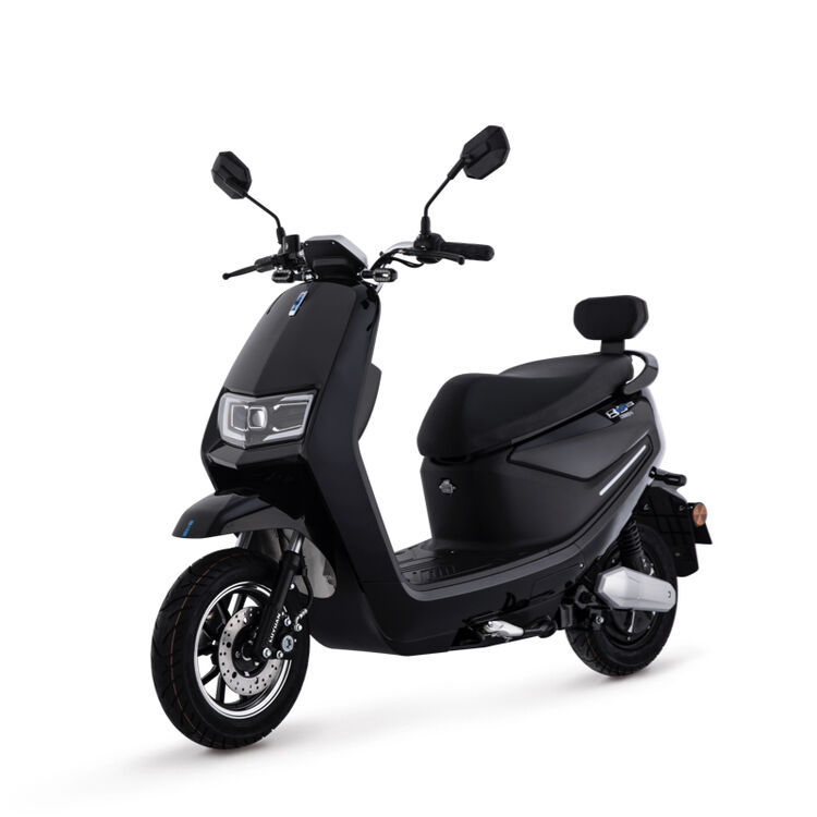 绿源电动轻便摩托车新国标电瓶车60v男女成人踏板代步车mb5纳米黑