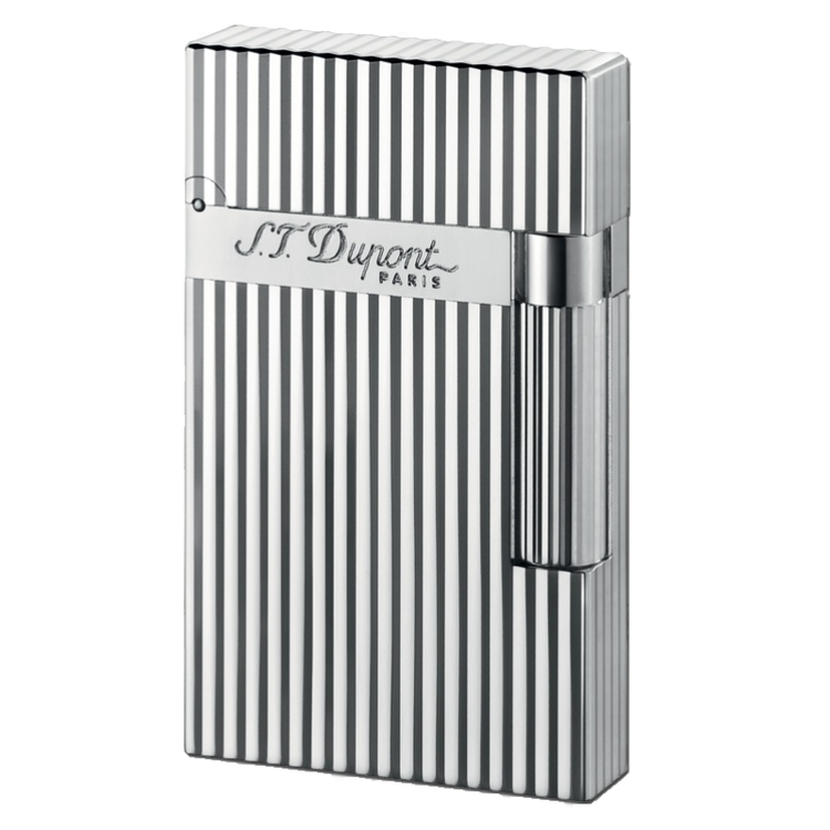 都彭stdupont ligne 2系列经典传承坚纹朗声打火机 镀银竖纹16817