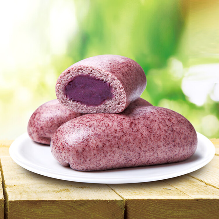 乐肴居 紫米紫薯包 300g*2 20个 代餐面食 儿童早点 速冻杂粮包子 营养早餐 光明服务菜管家商品 