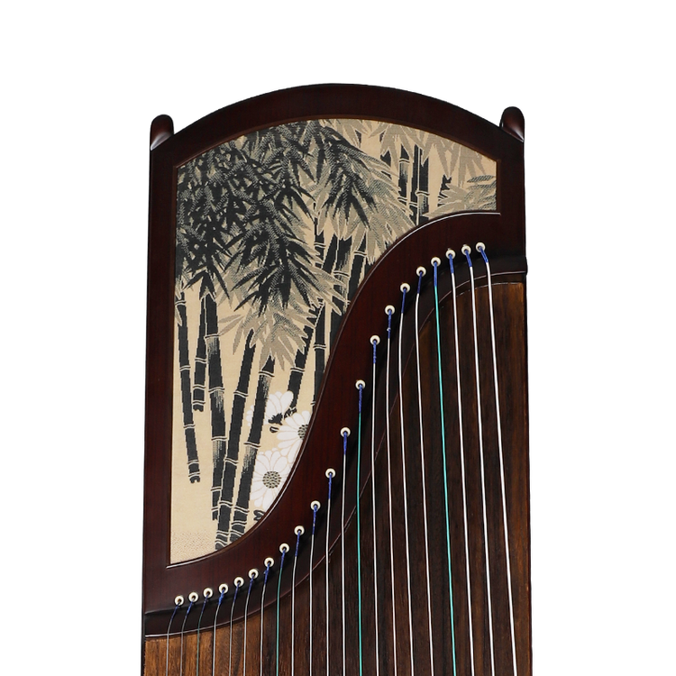 乐海古筝仿胡桃材质黑檀色初学入门练习演奏古筝竹林韵古筝db11zszl