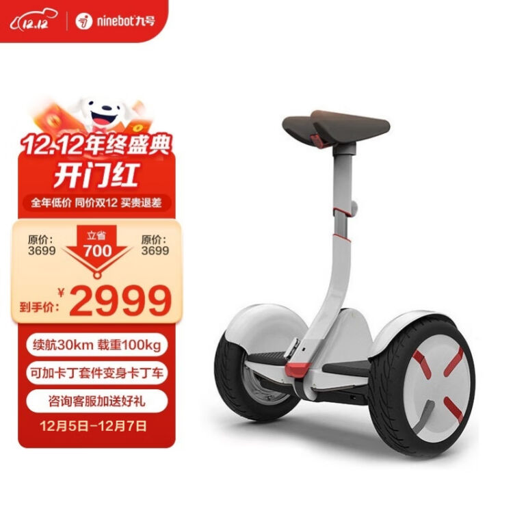 Segway Ninebot Mini Pro九号平衡车（增强版） 智能电动体感车思维车纳恩博 白色【图片 价格 品牌 评论】 京东