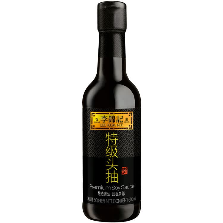 李锦记 特级头抽500ml【特级】0添加防腐剂 头道精华加倍提鲜 生抽酱油
