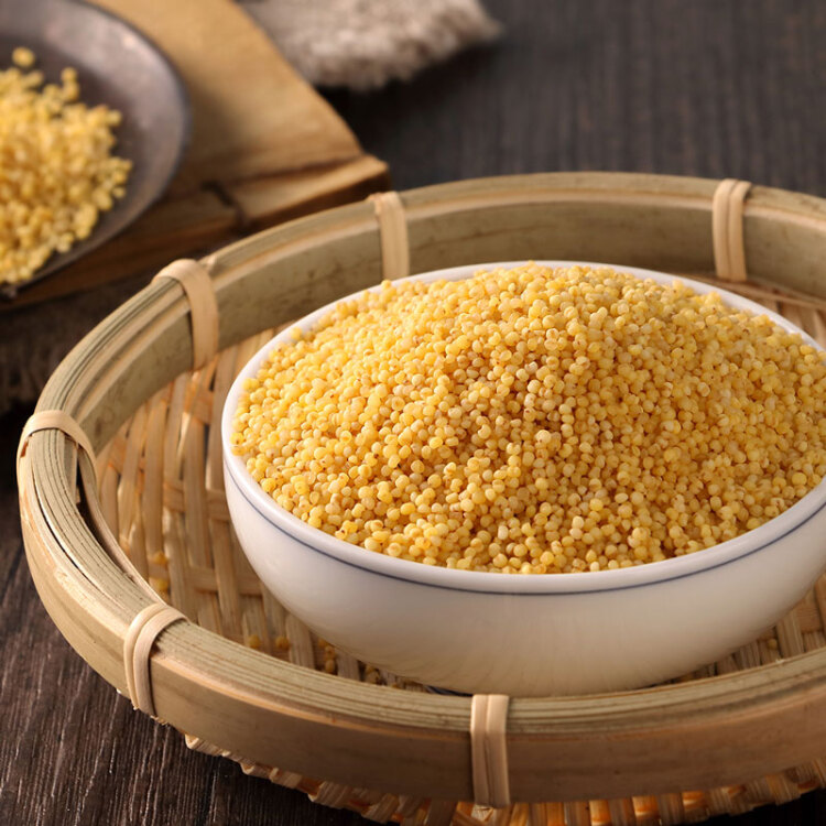 十月稻田 24年新米 山西黄小米 2.5kg 五谷杂粮 粗粮 早餐小米粥 真空5斤 菜管家商品