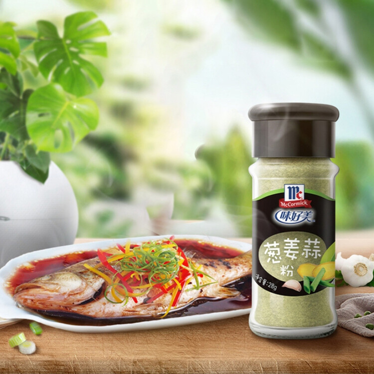味好美（McCormicK）香辛料调料 葱姜蒜粉 28g 玻璃瓶装 烧烤烹饪调味料 百年品牌 菜管家商品