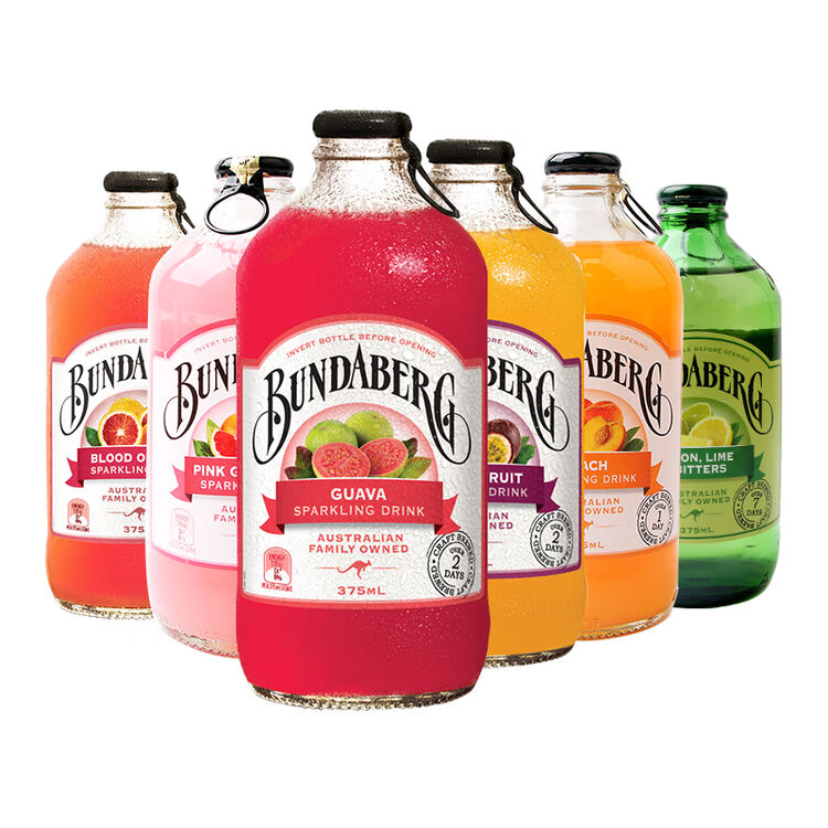 宾得宝（Bundaberg）含气饮料混合装 澳洲原装进口 375ml*6瓶 发酵果汁气泡水 7口味随机发货 【图片 价格 品牌 评论】-京东