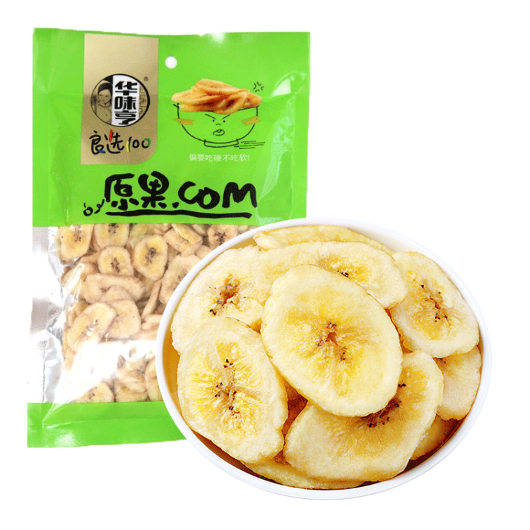 华味亨 香蕉片 香蕉干果干水果干 158g/袋零食品小吃 光明服务菜管家商品 
