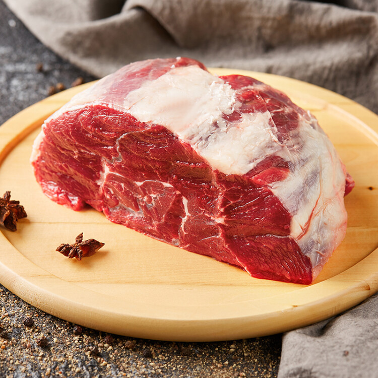 膳之牛&农夫好牛 新西兰牛腱子1kg 牛肉生鲜 冷冻原切牛肉 光明服务菜管家商品 