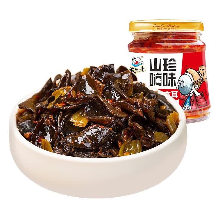 饭扫光 榨菜 爽脆木耳280g 下饭菜 香辣咸菜泡菜 拌饭拌面调味料 菜管家商品
