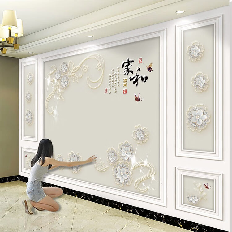 电视背景墙壁纸5d立体墙纸大气现代简约客厅8d壁画16d影视墙布装饰