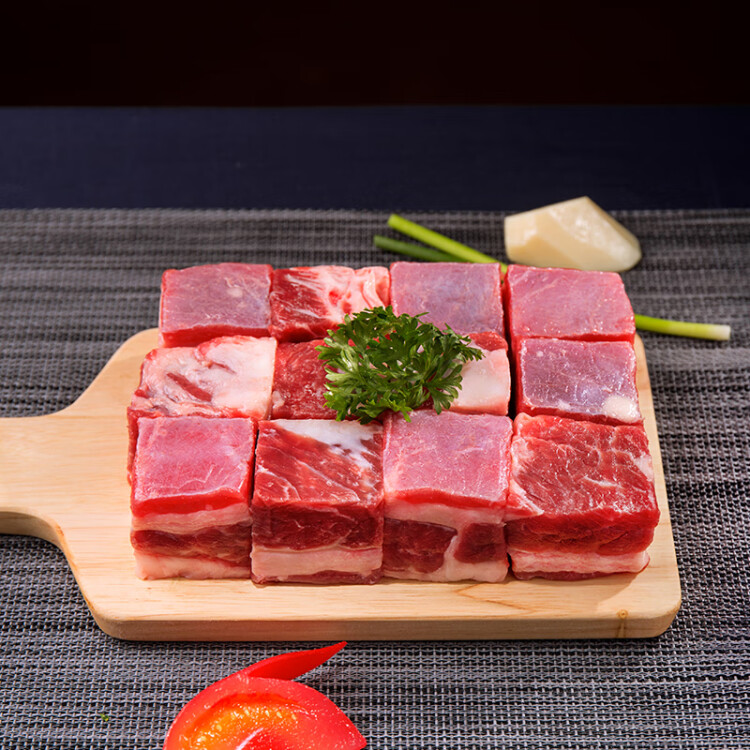 卓宸 巴西牛腩块 1kg/袋 原切牛肉 进口生鲜  红烧炖煮 光明服务菜管家商品 