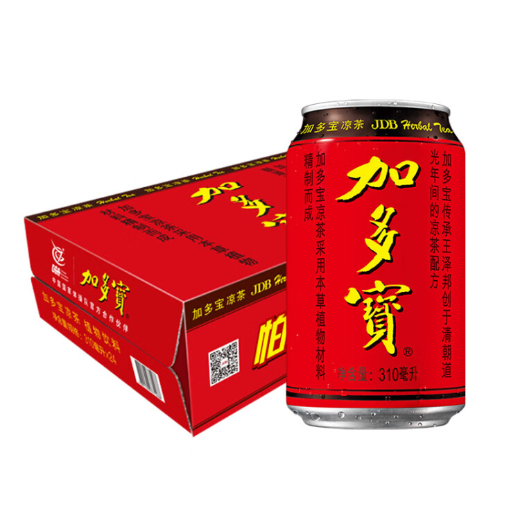 加多宝凉茶植物饮料 茶饮料 310ml*24罐 (新老包装随机发货) 菜管家商品