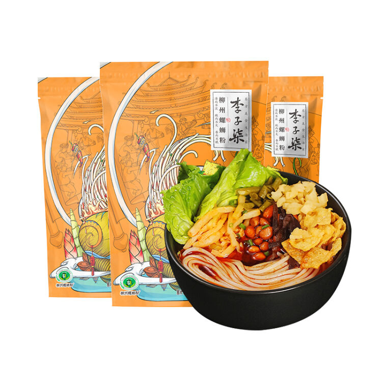 李子柒 广西柳州特产煮食袋装 方便速食面粉米线 螺蛳粉 335g3包【图片 价格 品牌 评论】 京东