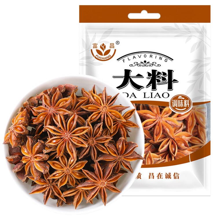 富昌 香辛料 大料50g 不熏不掺 八角茴香大料 火锅调料 佐料炖肉料 菜管家商品