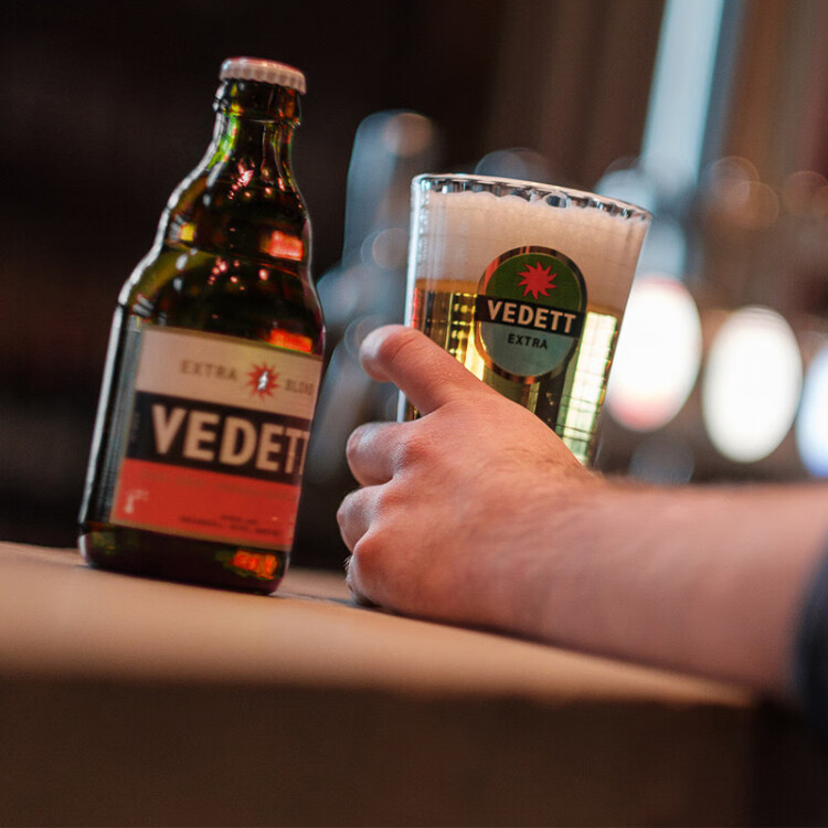 白熊（Vedett Extra White）皮尔森精酿啤酒 330ml*6瓶 比利时原瓶进口 光明服务菜管家商品 