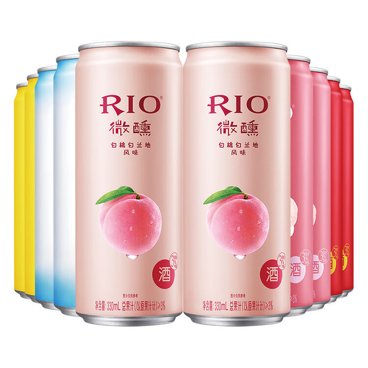 锐澳（RIO）洋酒 预调 鸡尾酒 果酒 微醺系列 3度 330ml*10罐（5种口味）【图片 价格 品牌 评论】-京东