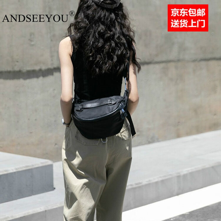 ANDSEEYOU品牌 斜挎包女 新款时尚百搭大容量帆布斜挎包女士胸包单肩包包女 款式三 黑色小号【图片 价格 品牌 评论】-京东