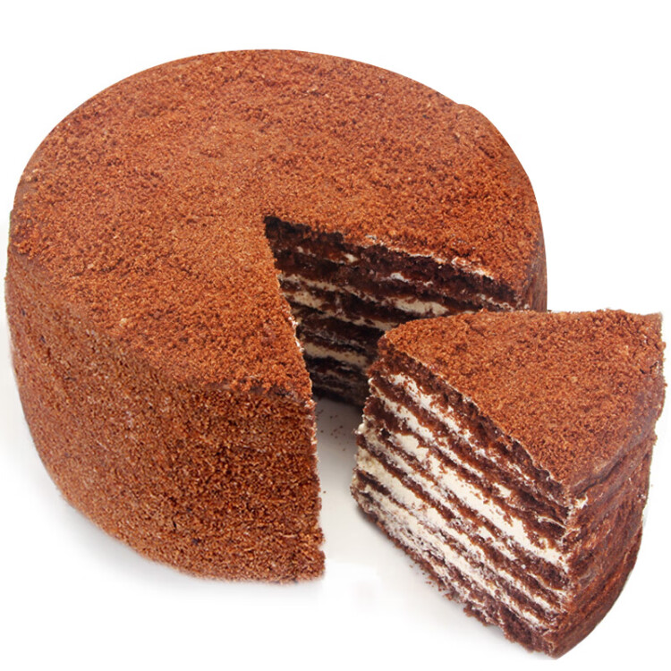 斯戈夫 提拉米苏蛋糕可可味 500g/盒甜品甜点下午茶零食千层点心俄罗斯原装进口西式糕点生日蛋糕 光明服务菜管家商品 