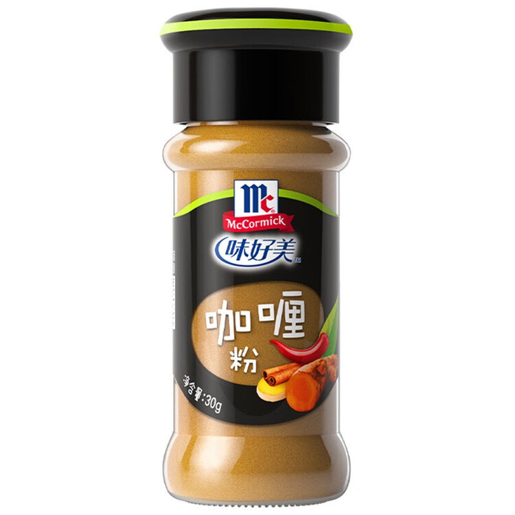 味好美（McCormicK）咖喱粉 30g/瓶【经典咖喱粉/不掺杂】烧烤烹饪煲汤调味料 菜管家商品
