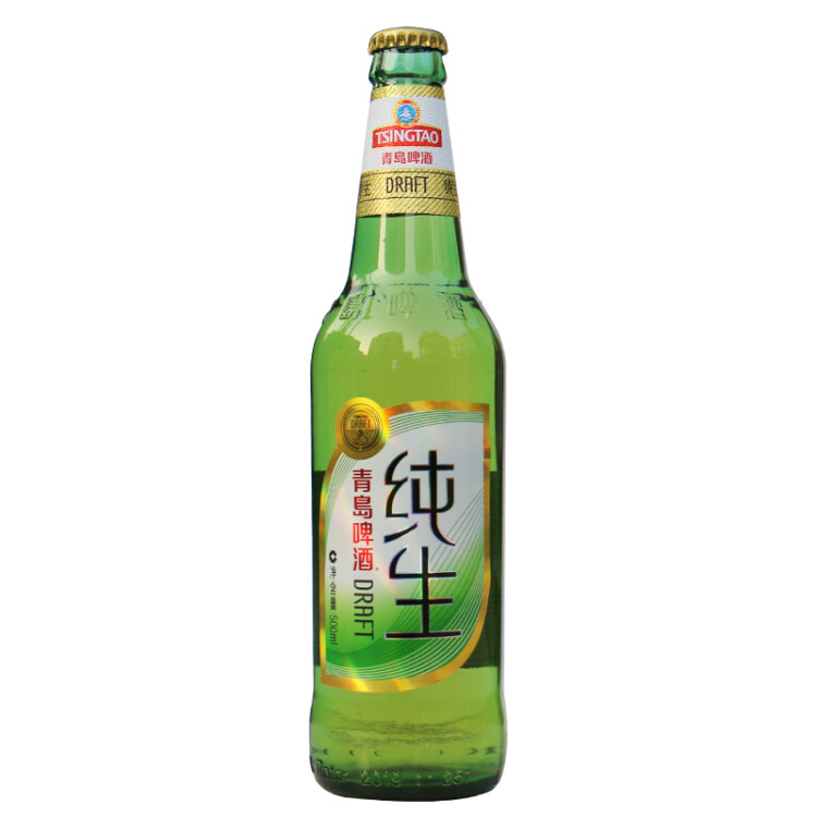 青島啤酒（TsingTao）純生8度600ml*12瓶 整箱 新老包裝隨機(jī)發(fā)貨 菜管家商品