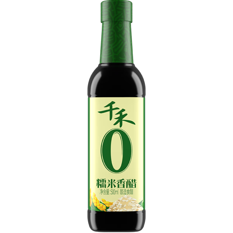 千禾 醋 糯米香醋 凉拌饺子蘸料  酿造食醋500mL 不使用添加剂 菜管家商品