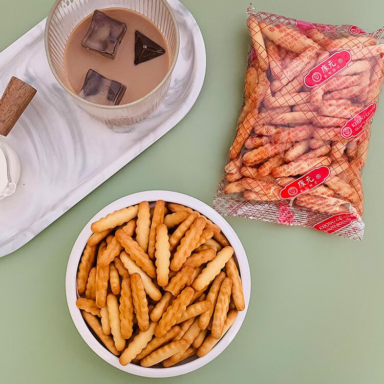 康元香酥条饼干儿童手指饼干350g 8090后怀旧零食小吃 下午茶点心 菜管家商品