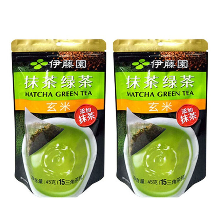 伊藤园 Itoen 抹茶绿茶原味茶包玄米茶大麦茶苦荞麦茶15小三角包45g 1袋休闲茶品备选玄米45g 2袋 图片价格品牌评论 京东