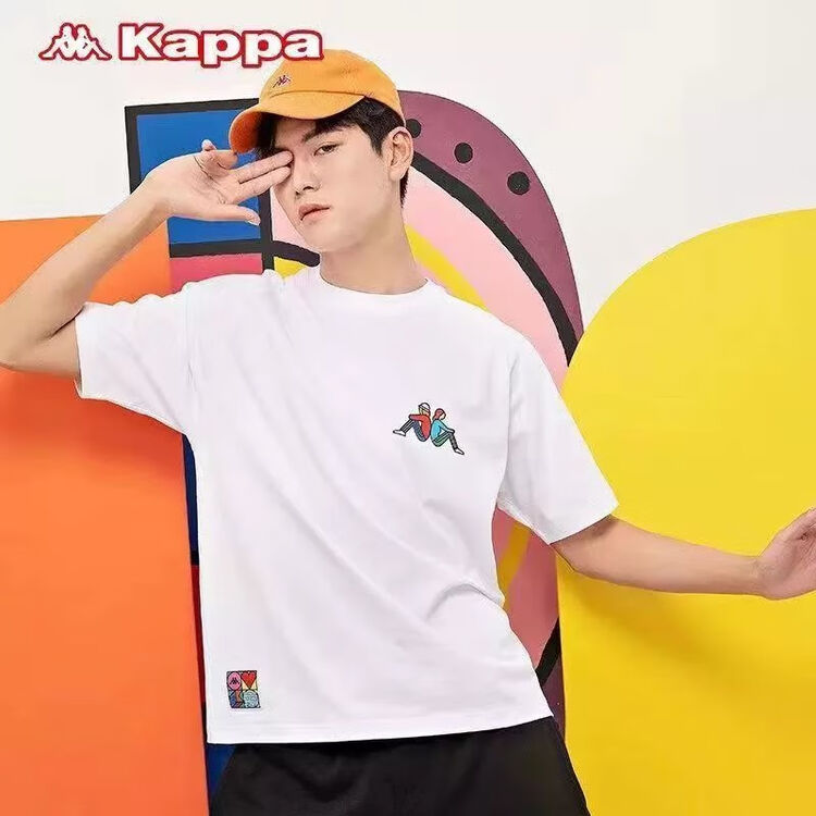 卡帕(Kappa)KAPPA/卡帕夏季新款纯棉T恤男运动透气圆领休闲百搭短袖上衣 白色 3XL 165-180斤【图片 价格 品牌 评论】-京东
